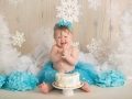 cake smash photographer - winter wonderland cake smash