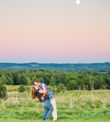 sunset engagement albany ny
