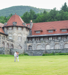 bennington vermont engagement photo