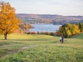 upstate ny fall engagement photo