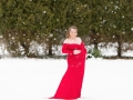 maternity photographer albany ny red gown