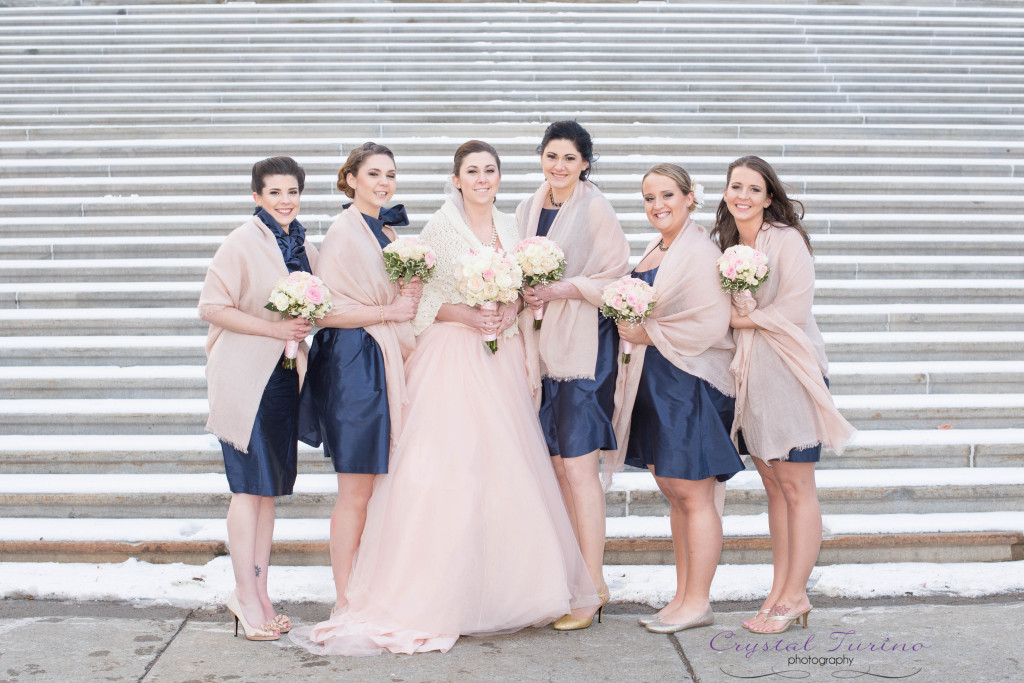 wedding photo at capitol building in albany ny