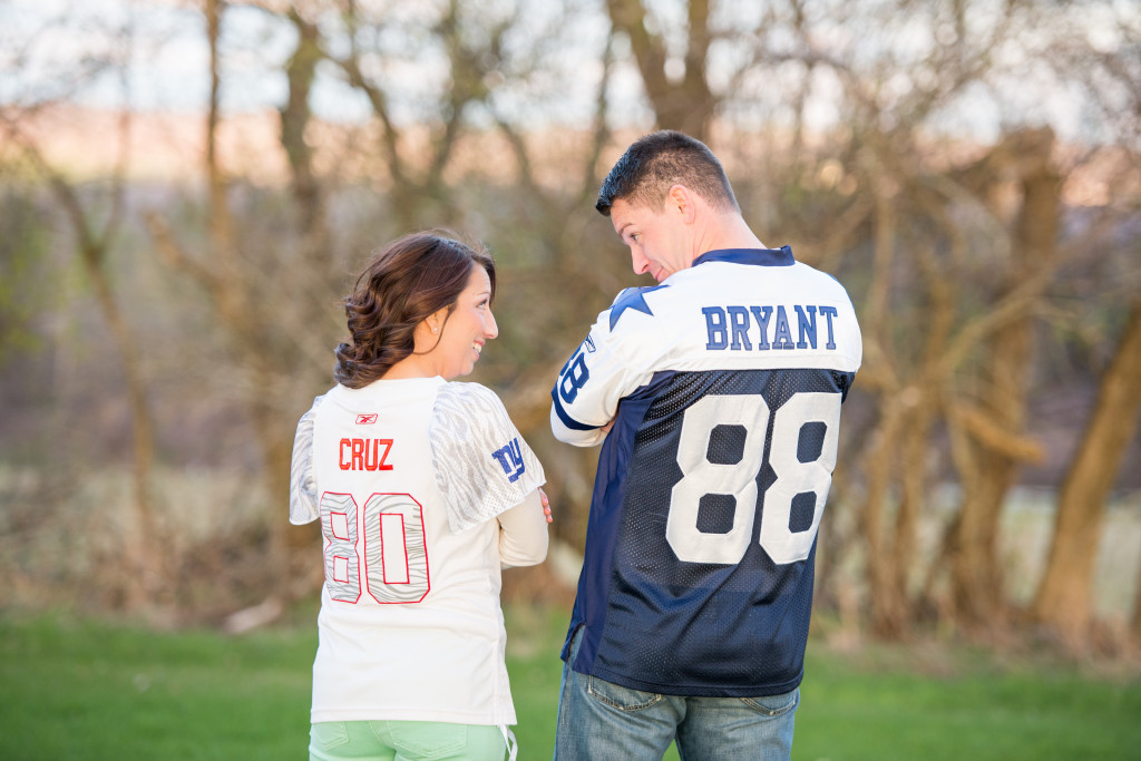 football engagement photo