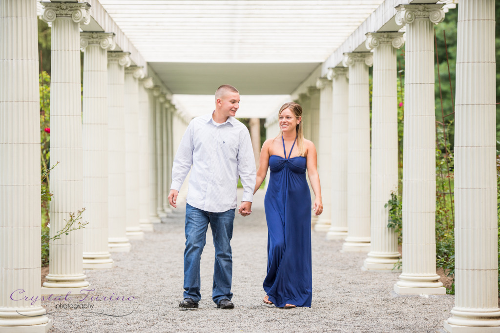 yaddo gardens engagement photo