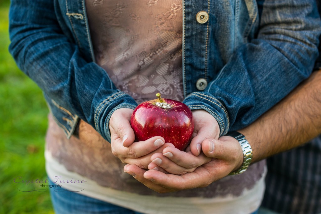 fall engagement photo