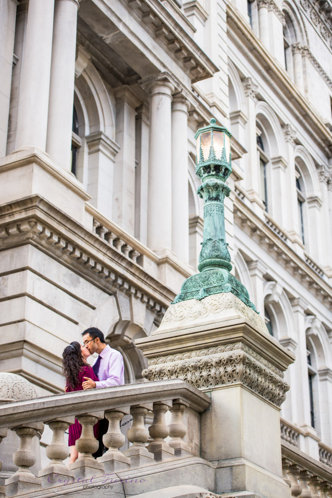 downtown albany ny engagement photo